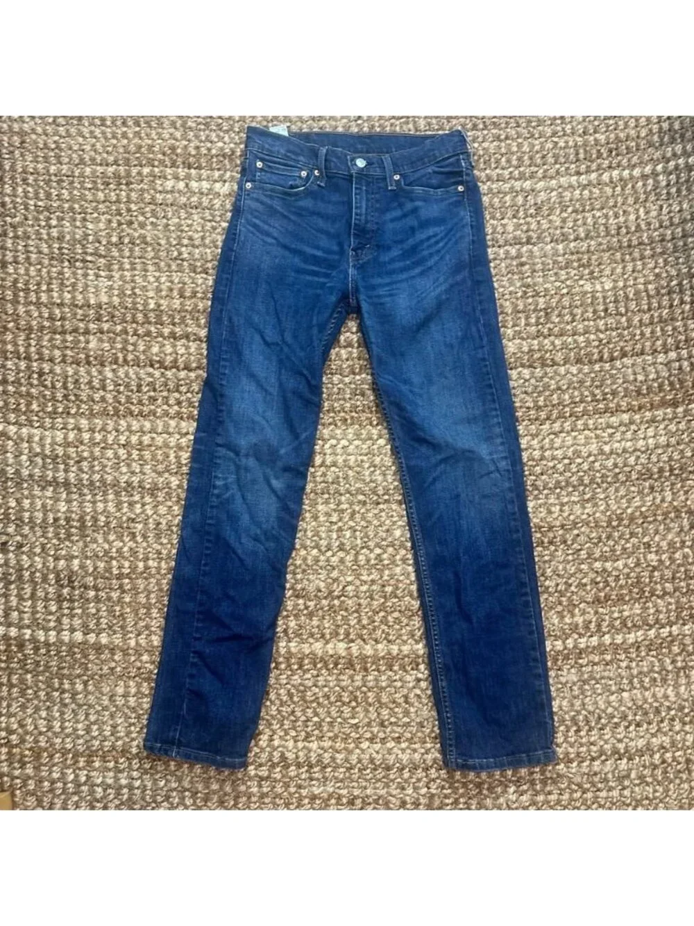 Levi's 513 Slim Straight Jeans Mens 31x32 Blue Denim Red Tab Medium Wash⁠